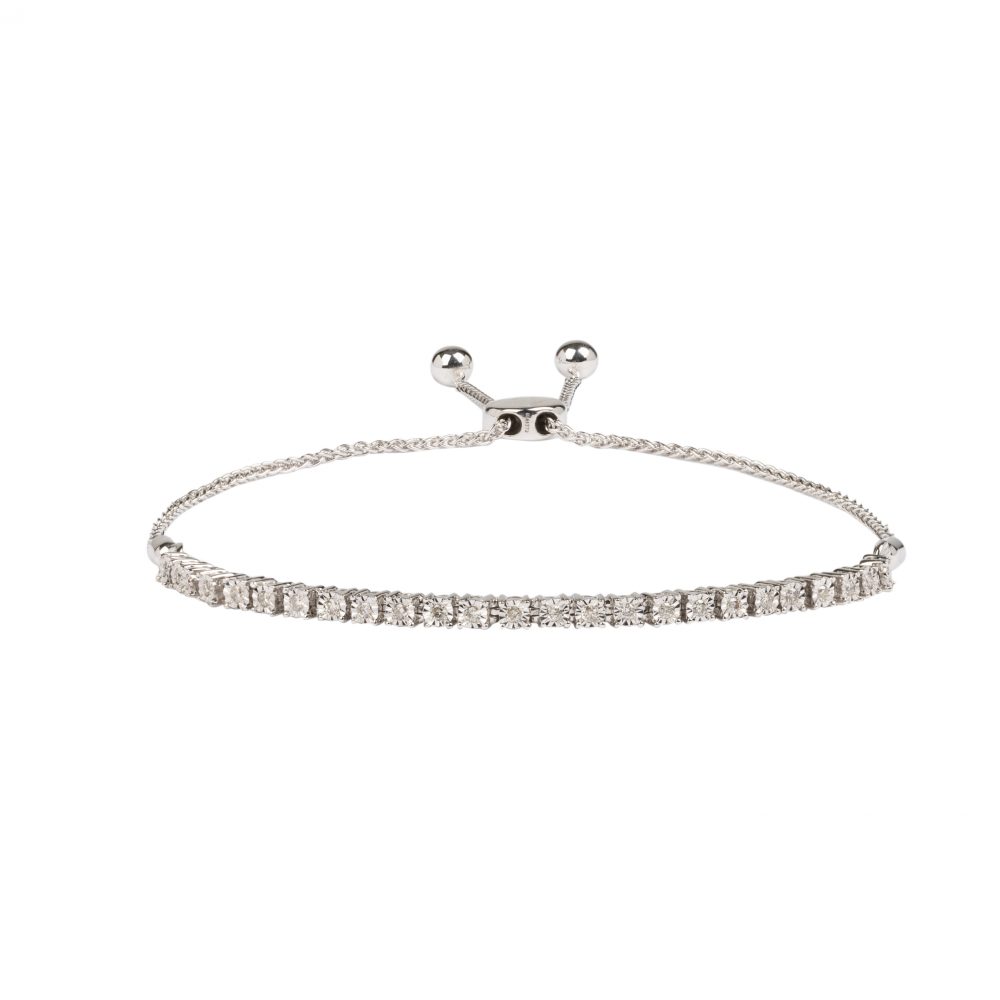 Diamond Bolo Bracelet