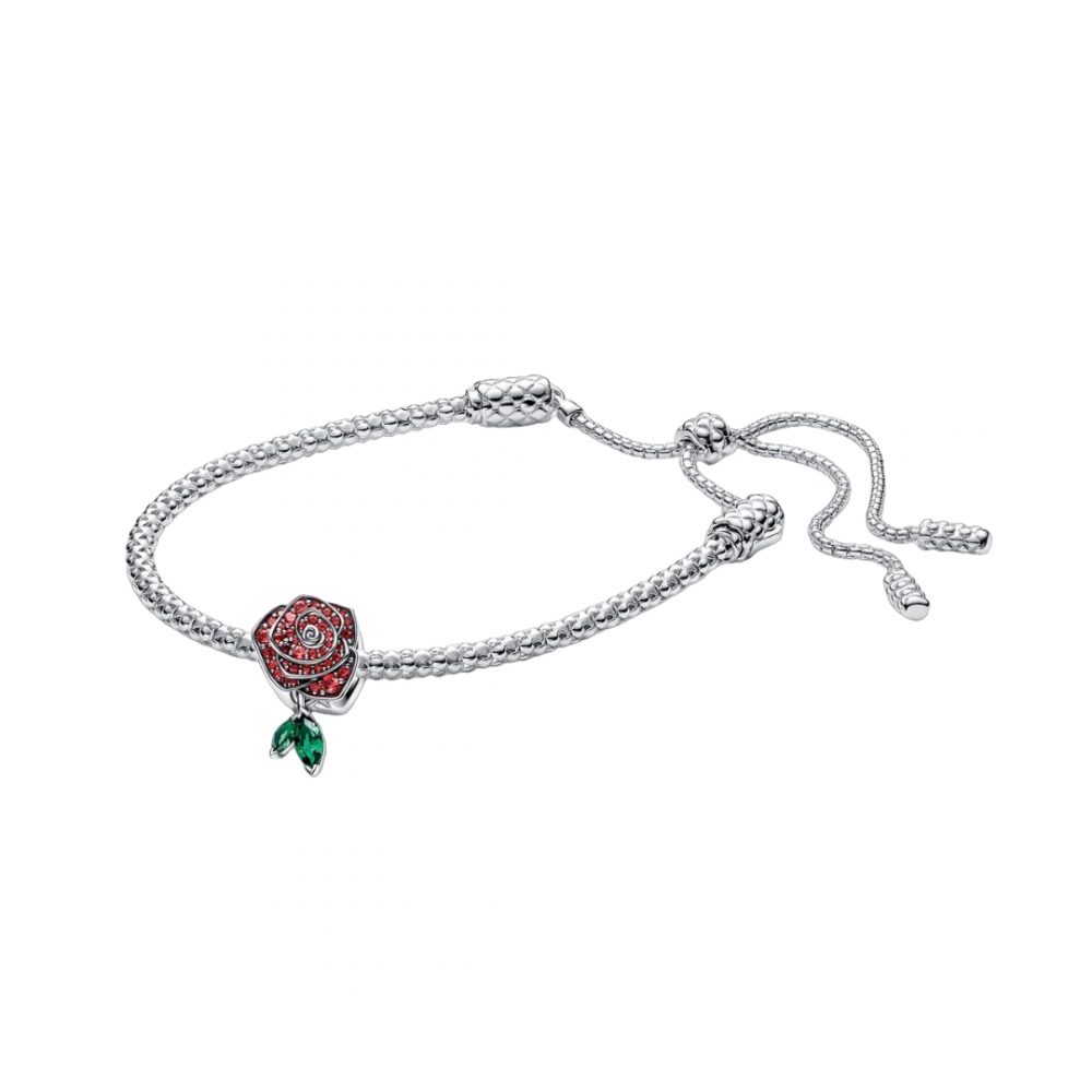 Rose In Bloom Charm Bracelet