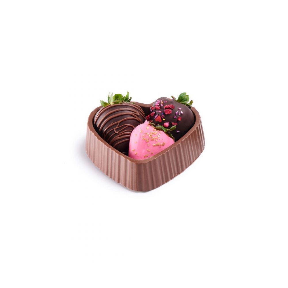 Berry Heart Chocolate Tray