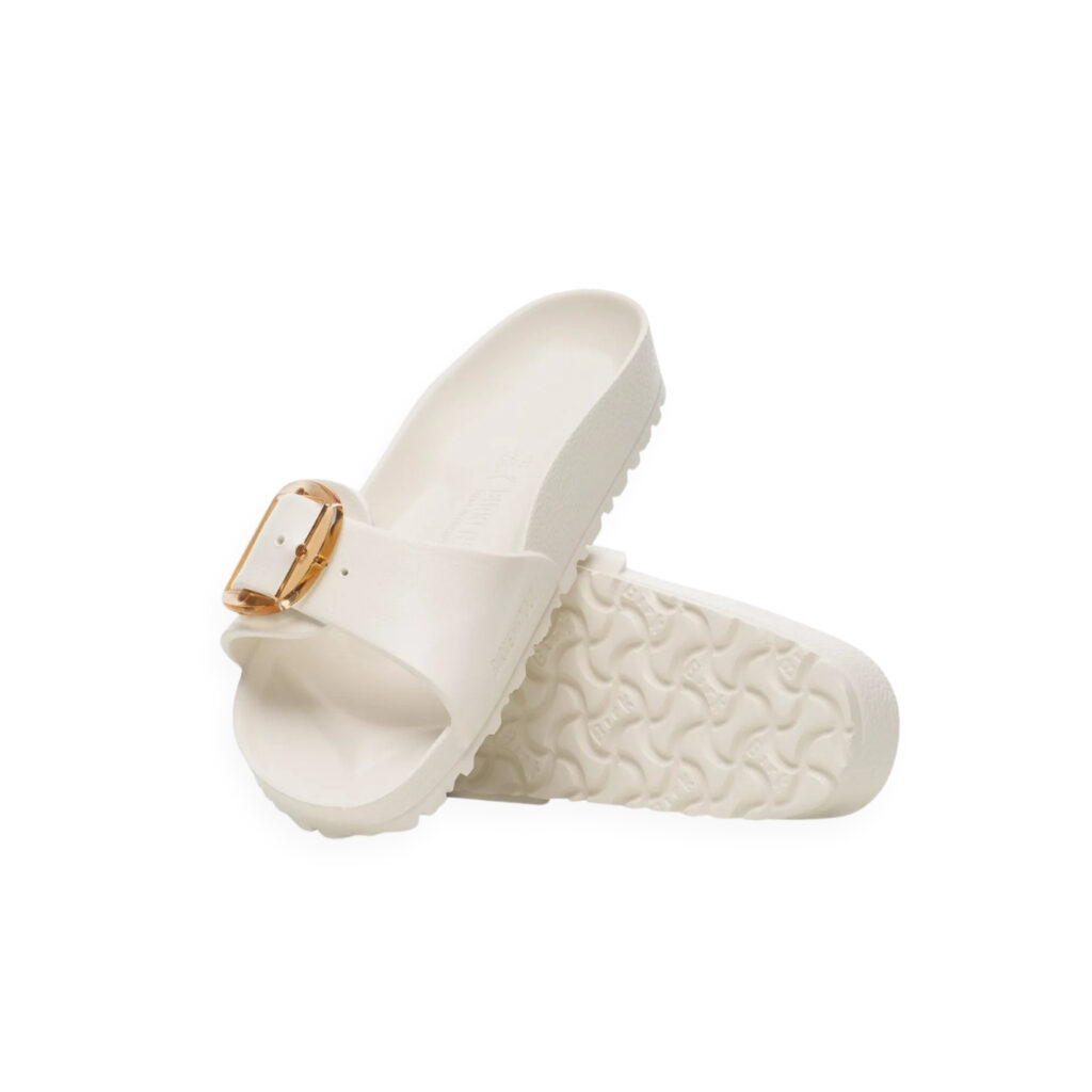 Birkenstock Madrid big buckle EVA sandal in white from Blackwell Supply Co