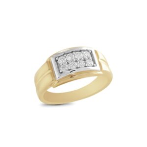 10K Two Tone Gold Valor Diamond Ring