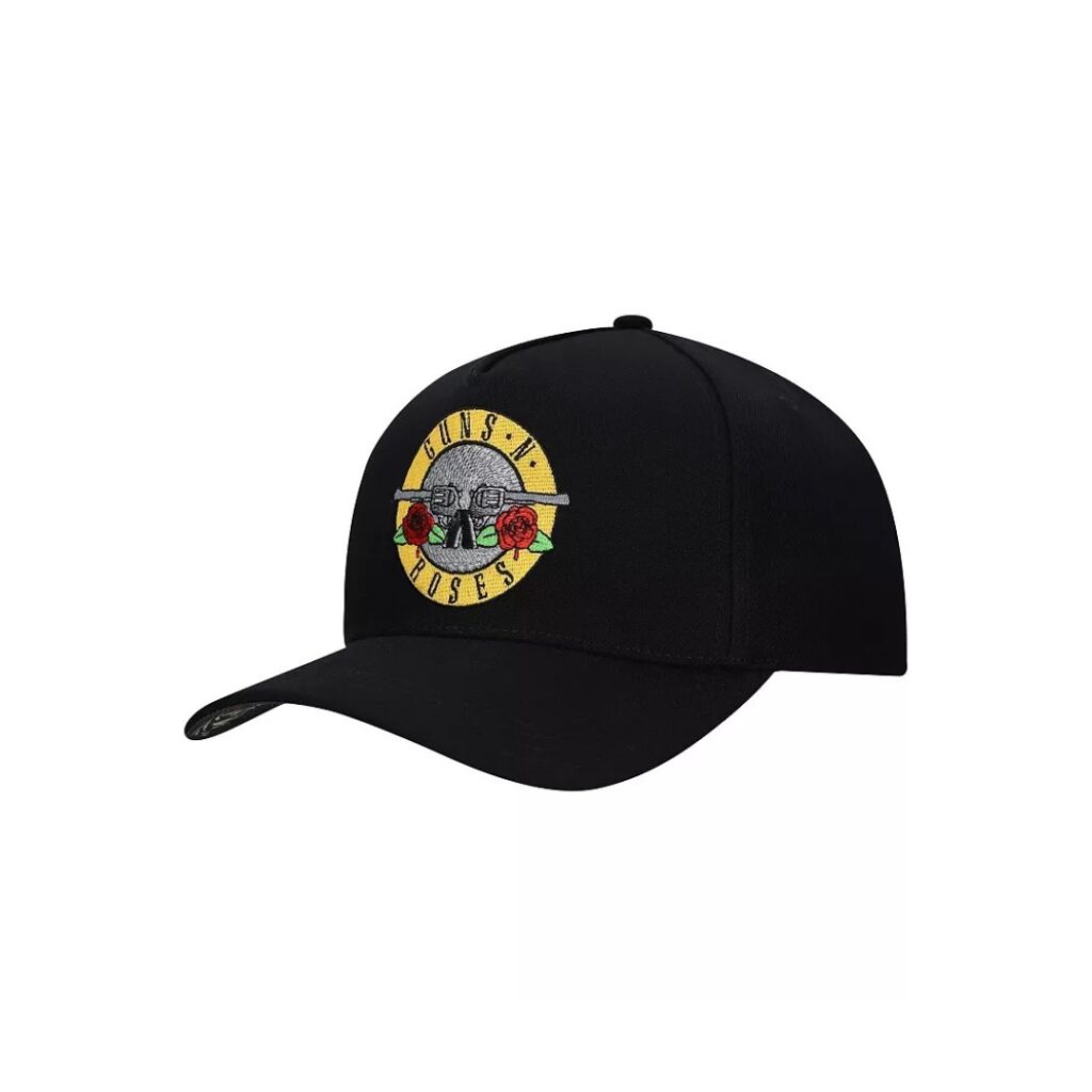 Men's Black Guns N Roses Appetite for Destruction A-Frame Adjustable Hat