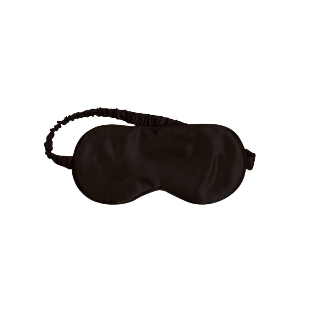 100% Mulberry Silk Eye Mask - Black