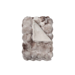 Bubble Faux Fur Throw - Marled