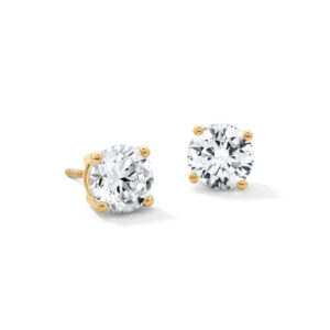 2.00 CT. T.W. Certified Lab-Grown Diamond Solitaire Stud Earrings in 14K Gold